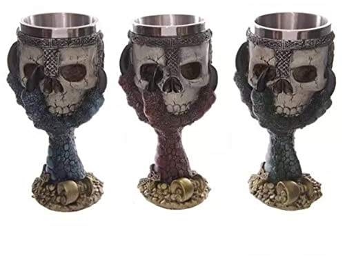 BESTonZON 1 Pc Tasse Tasse Gobelet De Crâne De Conception 3d Gobelets Gobelet Halloween Tasse Décorative D'halloween Gobelet Tête De Mort En Acier Inoxydable Cerf-volant Le Crâne Homme