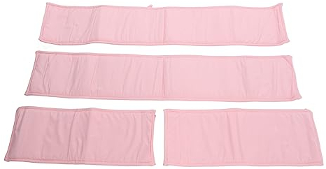 Schützen und Dekorieren Sie mit Unserem Gitterschutz für Babybetten – Zahnungs- und Kantenschutz (Rosa)