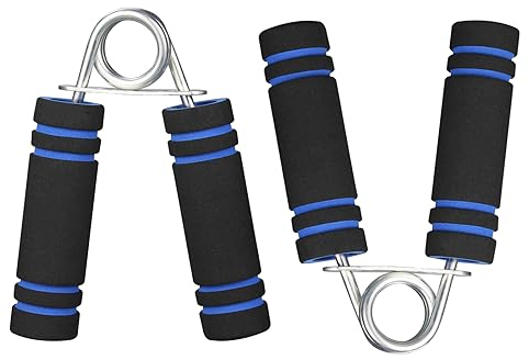 hufhnwso Handtrainer Unterarmtrainer,Handtrainer Kinder,2er-Pack Handmuskeltrainer Männer, Metall Unterarmtrainer Set(Blau-35lbs)