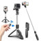 Selfie Stick mit Verbessertem Stativ,Extra Langes 100cm Handy Stativ mit Abnehmbarer Fernbedienung,Geeignet für 4,7-6,0-Zoll-Mobiltelefone, für iPhone Samsung Smartphones