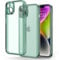 YATWIN Colored Clear Case for iPhone 13 with Matte Border, Built-in Camera Lens Protector, Non-Yellowing, Shockproof, Armour Phone Cover for Apple iPhone 13 5G - Green