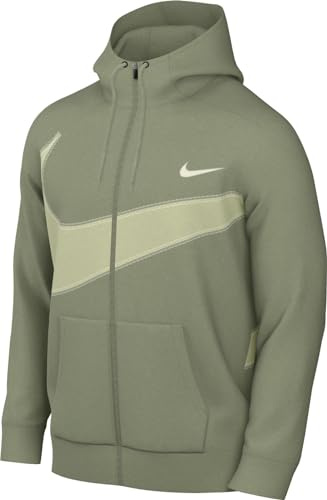 Nike Herren Top M Nk Df FLC Hd Fz Energy, Oil Green/Sea Glass, FB8575-386, M