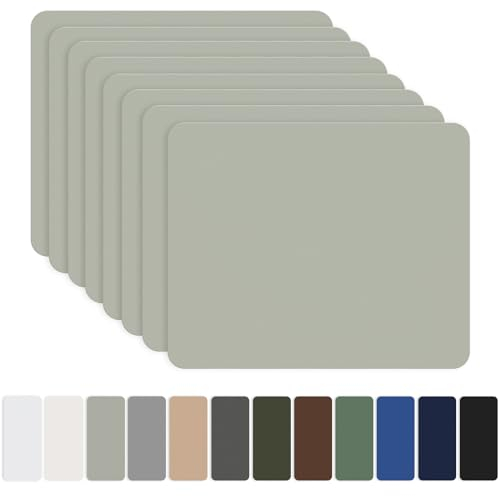 Nylon Selbstklebende Patches, OAZ 8 Stück 20x15cm Selbstklebender Wasserdichte Reparatur Patch, Nylon Flicken Selbstklebend Hellgrau, für Zelte, Daunenjacke, Schlafsack, Tasche
