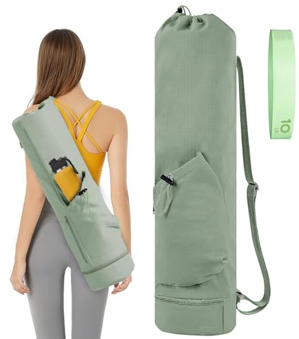XdealCozyxc Portable Pilates Yoga Bags for Women with Adjustable Shoulder Strap