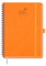BEZEND Kalender 2025 Buchkalender A5 Ringbuch 1 Woche 2 Seiten | Terminplaner 2025 Wochenplaner mit 100 g/m² Papier & Monats-Register | Planer & Terminkalender mit PU-Leder Softcover - Orange