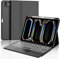 Occtingkind, Tastiera per iPad Pro 11 M4, Custodia con tastiera per iPad Pro 11 5. generazione 2024, Cover con Magnetica Staccabile Retroilluminata Touchpad Bluetooth Keyboard, Italiano, USB C, Nero