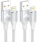 Aioneus Cable Cargador iPhone 1M 2Pack, [Apple MFi Certificado] USB Cable iPhone Carga Rápida Nylon Trenzado Cable Lightning para iPhone 14 13 12 11 Pro XS MAX XR X 8 7 6S 6 Plus 5 5S, iPad