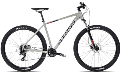 Axess Brash Mountainbike | MTB-Hardtail | 16-Gang Schaltung | Hydraulische Scheibenbremsen, Farbe:Grey, Rahmengröße:17 Zoll, Laufradgröße:29 Zoll
