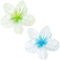Pince à cheveux fleur, pinces à cheveux pour femmes, grandes pinces à cheveux, pinces à cheveux antidérapantes, pinces à cheveux pour femmes, filles (2 pièces - vert nacré + bleu nacré)