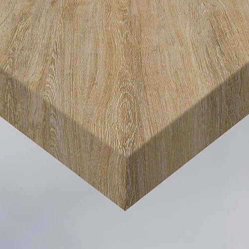 DIMEXACT - Papier adhésif Imitation chêne Brun Clair - 122 cm x 0.5 m - en Rouleau