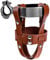 Porte-Boissons à vélo en Cuir Vintage, Porte-gobelet à vélo, Porte-gobelet à vélo réglable en Hauteur, Porte-Bouteille à vélo d'amortisseur, Support de Boisson à vélo en Cuir Marron Vintage