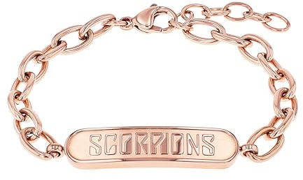 Amor Scorpions by Identarmband Edelstahl Unisex Damen Herren Armschmuck, 17+3 cm, Roségold, Kommt in Schmuck Geschenk Box, 2040525
