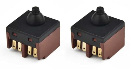 IMCCZONY 2 Uds Interruptor de Amoladora Angular Interruptor de Botón de Repuesto para Amoladora Angular 100 Accesorio de Pulidor Piezas de Herramientas Eléctricas