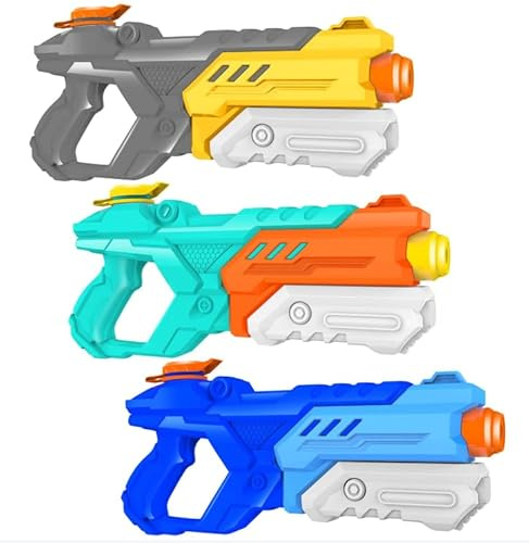 Quanquer Water Gun Kids_3 Pack 600ML/20oz Powerful Water Pistol 32ft Long Range Pump Super Water Guns Soaker Blaste Gun for Adults Summer Swimming Pool Beach Water Toys for Kids Outdoor