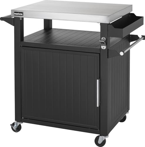 Primaster Grillwagen Napa L Universal 1-türig 90 x 90 cm schwarz Außenküche