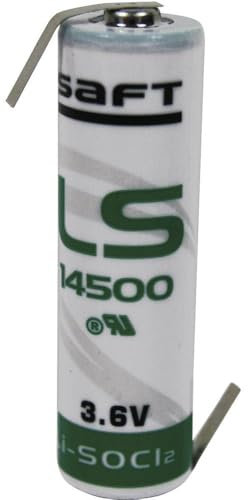 Pile au lithium Saft LR6 3,6V 2600mAh AA avec pattes à souder en Z