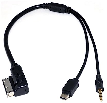 CY medios de comunicación en ami mdi para auxiliar estéreo de 3,5 mm de audio & USB hembra cable adaptador para coche VW Audi 2014 A4 A6 Q5 Q7
