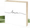 Wunderpixel® Holzbild love - 15x15x2cm zum Hinstellen/Aufhängen, Spruch - schwarz-weißes Holz-Schild Bild Poster Aufsteller zur Deko im Büro/Wohnung/Geschenk-Idee Mitbringsel zum Geburtstag