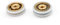Cuscinetti Box Doccia VR - Kit 2 Pezzi Rotelle a Sfera di Ricambio per Ante Doccia a Scorrimento Carrucola diametro 20x6x7 Maschiata M4 gola a U