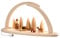 Seiffener Volkskunst | LED Lichterbogen Schwibbogen 42x21cm | Original Erzgebirgische Volkskunst | 15373 | Weihnachten Weihnachtsbogen | Weihnachtsmotiv