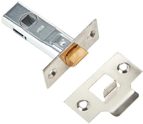 Carlisle Brass TL2/BP Tubular MORTICE Latch NP, Polished Nickel, 2.5