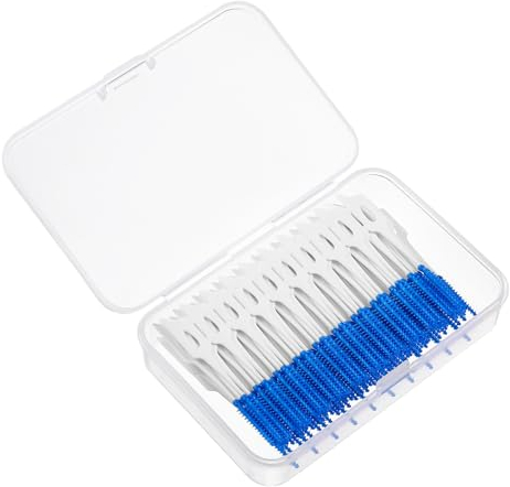 SuPVOX Interdentalbürsten für Zahnseide, tragbar, 160 Stück, Blau