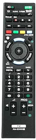 VINABTY RM-ED053 RMED053 Remote Control Replacement for Sony TV KDL55BX520 KDL32R330B KDL32R400 KDL32R400A KDL32R420B KDL40R350B KDL40R380B KDL32R300B