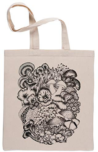 Capzy Ein Potpourri Von Pilze Einkaufstasche Beige Shopping Bag Beige