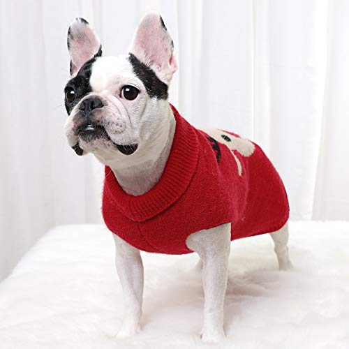 Hund Pullover Weste Warmen Mantel Haustier Winter Strickwaren Weihnachten Rentier Warme Kleidung Geeignet für Weihnachten Street Wear Home Wear