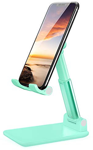 LOBKIN Mobile phone stand, adjustable, foldable, multi-angle mobile phone holder and tablet stand, compatible with mobile phone, tablet