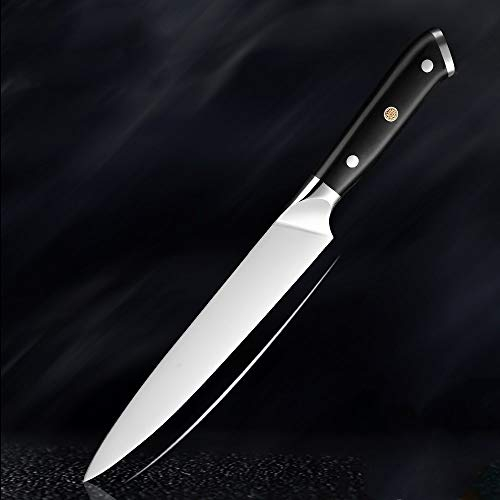 Couteau de cuisine en acier de haute qualité de Sharp Couteau de chef allemand Fendoir Couteau Couleur Noir Poignée en bois de cuisson Outil (Color : Cleaver)
