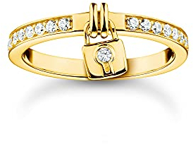 THOMAS SABO Ring Schloss vergoldetes Silber TR2371-414-14-54