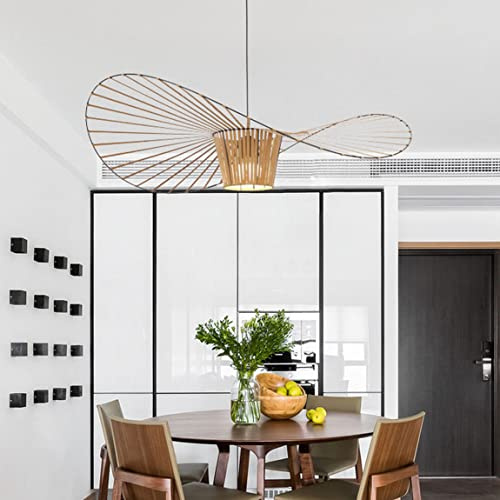 GLZXMQBP Lampe Vintage Vertigo Suspension 80Cm 100Cm 120Cm 170Cm, Suspension Rétro Vertigo Lustre, LED Vertigo Suspension, Suspension Rétro Vertigo Salon Lustre for Intérieur Salon,Marron,100cm