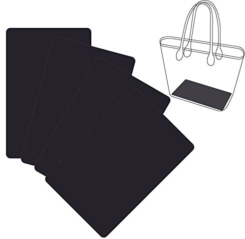 PandaHall Handbag Base Shaper Rechteckiger Acryl-Geldbörsenboden, Tragetasche, Basisformer, Einsatz, Handtaschenboden Für Rucksäcke, Stricktasche, Trainertasche, Rucksack, Schwarz