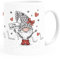 SpecialMe® Kaffee-Tasse Frohe Weihnachten Wichtel Zwerg Gnom Weihnachtsmotiv persönliche Geschenke weiß-rot standard