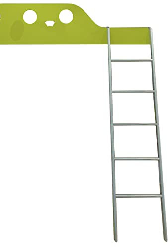 Bunk Bed Ladder Metal Bunks Beds Ladders, 5 Rungs Silver Step Ladder, for Appartments/Top Bunk/Tall Loft Bed/Bunkhouses, Included All Install Fiiting