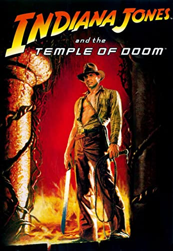INDIANA JONES AND THE TEMPLE OF DOOM 1984 6 Poster A4 - Filmkunstposter in verschiedenen Größen für Wohn- oder Schlafzimmerideen. Randlose Kultfilmbilder, klassische ikonische 70er, 80er, 90er Jahre,