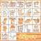 22 Stück Schablonen für Babyparty - Zum Malen auf Baby-Onesies, Lätzchen, Body, Tasche, Hemd und Schuhe - Stoffmalerei Set