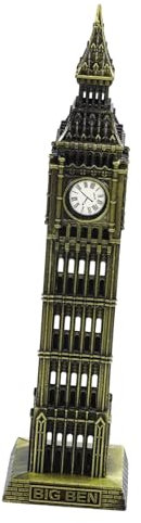 Ciieeo Modello Del Grande Ben Statue Di Costruzione Di Londra Souvenir Della Gran Bretagna Costruzione Del Modello Ornamento Domestico Figurine Simbolo Di Londra New York Lega 3d Orologio