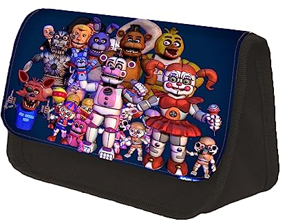 Xinchangda Five Nights Game Federtasche Spiel FNAF Druck Bleistift Box große Kapazität Pen Bag Studenten Schreibwaren Tasche für Studenten Teenager
