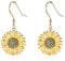 Sonnenblume Tropfen Ohrringe 925 Sterling Silber Sonnenschein Ohrring Hypoallergen Schmuck für Frauen Mädchen Damen
