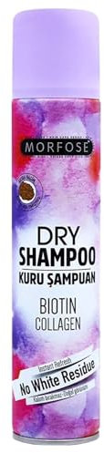 Morfose Extra Volumizing Dry Shampoo 200ml - Biotin & Kollagen Trockenshampoo - Sofortige Aktualisierung, Keine weißen Rückstände- Unisex-Gebrauch