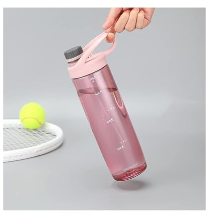 AIRAU Borraccia per Bici in plastica Viola Manico - capacità 750 ml per Sport, Campeggio, Escursionismo e Viaggi