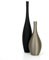 Designer Vasen-Set – Dekorative Blumenvasen aus Bio-Kunststoff (Schwarz & Kupfer)