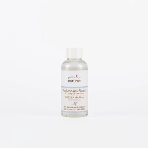 Officina Naturae | Profumo Bucato Brezza Marina, Fragranza Fresca e Avvolgente, 100% Biodegradabile e Certificato AIAB Bio Eco Detergenza, 100ml