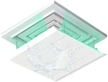 WRYSQBHJYB Klimaanlage Windabweiser, Klimagerät Windabweiser, Luftumlenker, Klimaanlagenabweiser mit Haken für Zuhause, Büro, Hotel(45cm/17.7)