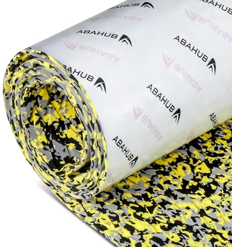 Abahub EVA Foam Boat Decking 96''x16'' Non-Slip Surfboard Traction Pad Grip Mat Self-Adhesive Trimmable Flooring Sheet for Boats SUP Board Kayak Surfing Camouflage Yellow