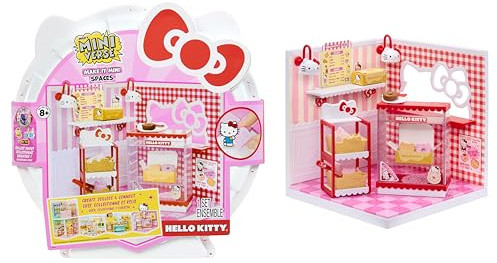 MGA's Miniverse Make It Mini Spaces Hello Kitty - Building Set, Customise, DIY Crafts, Rooms, Hobby, Collectors, Display, NOT Edible, For Collectors and Kids Ages 8+