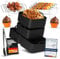 UNBOX Airfryer Zubehör für Ninja Foodi Flexdrawer 10 4 L, 15-teiliges Heißluftfritteuse Zubehör set mit Silikonform für Ninja AF500 1×10,4L & 2×5,2L, BPA-Frei