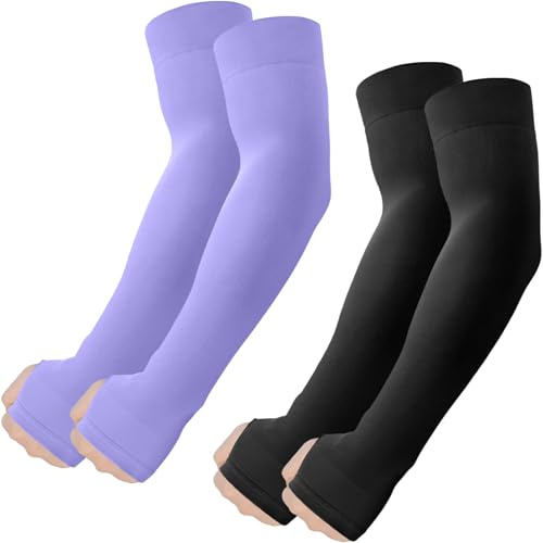 ROXUN Armstulpen mit Daumenloch, UV-Schutz Kühlung für Outdoor Unisex | Hochelastischer stoff mit zum abdecken von tattoos,geeignet für männer und frauen sowie für alle outdoor‑aktivitäten